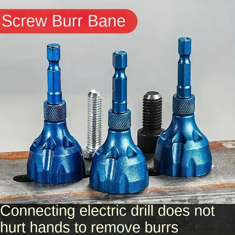 

Tungsten Steel Outer Circle Carbide Chamfer, Spiral Blade Precision Repair Thread Deburring Angle Bolt Repair Artifact 3-20mm