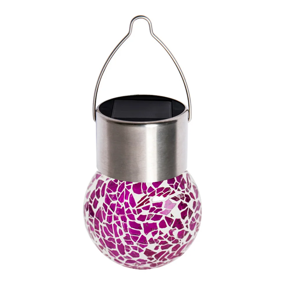 

Glass Ball Solar Hanging Lamp Garden Decor Waterproof Outdoor Lights Glass Ball Solar Garden Lights