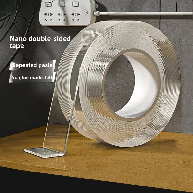 

1mm Nano Double-sided Tape with Strong Adhesion That Leaves No Marks on The Wall, Super Waterproof Magic Double-sided Adhesive.
