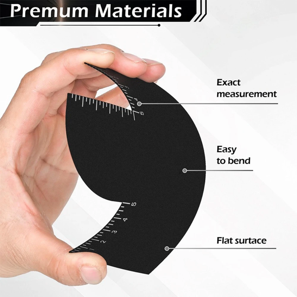 2pcs New Personalized Creative Sideburns Broken Hair Trimming Tool PVC Material Styling Card for Shaping Trimming Hair Tools