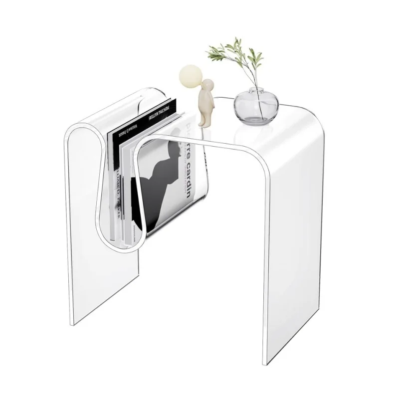 

Acrylic, side table, living room, small coffee table, bedroom, simple bedside table, coffee table