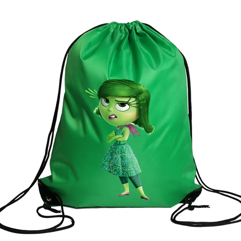 New Inside Out 2 Drawstring Bag Children Handbag Cartoon Storage Bags Boys Girls Tote Bag Kids Sports Travel Bags Birthday Gifts