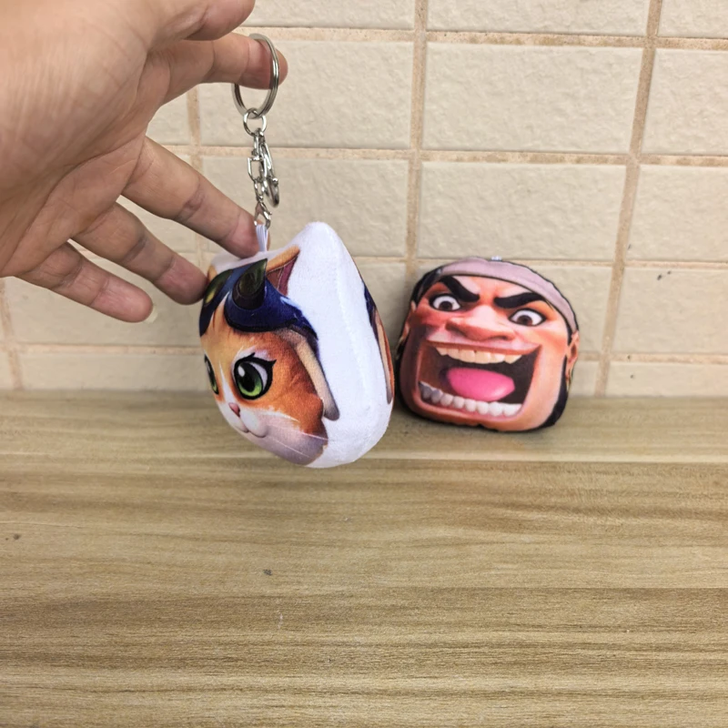 10cm Lustige Drucktaste mit Soundeffekt Overwatch 2 Mauga ‌ Maugaloa Malosi / Cat Jetpack Plüschtiere Schlüsselanhänger Anime-Spiel Plüschpuppe – Detail 5