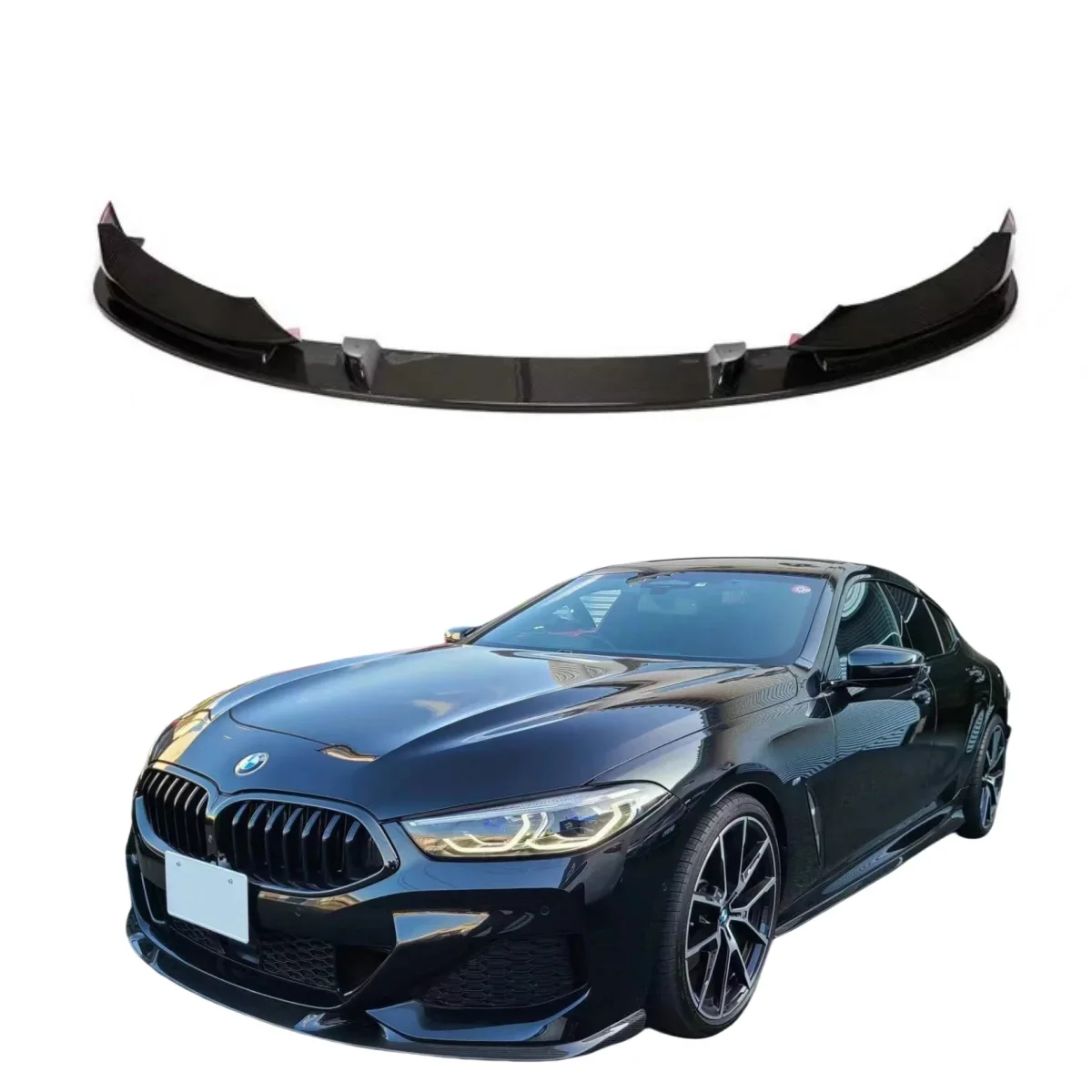 

3D Style Carbon Fiber Front Lip for BMW 8 Series G14 G15 G16 M850i M-Sport Carbon Front Bumper Lip