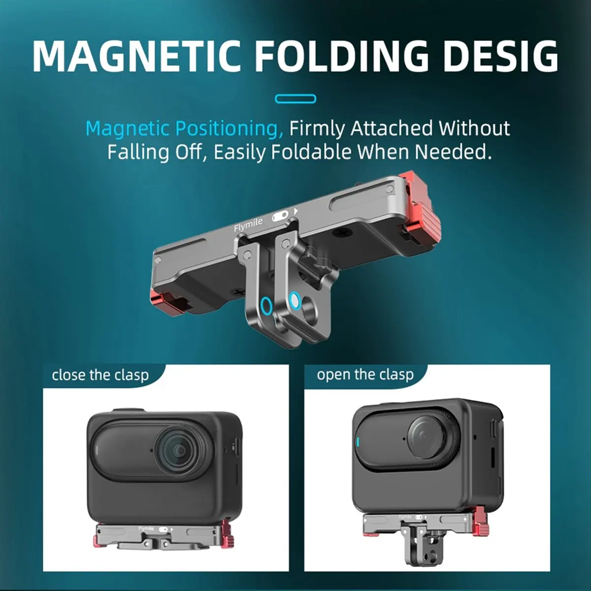 

M85K для GO3, магнитная быстросъемная база, аксессуары для крепления, перезаряжаемая зарядная база для камеры с большим пальцем, кронштейн