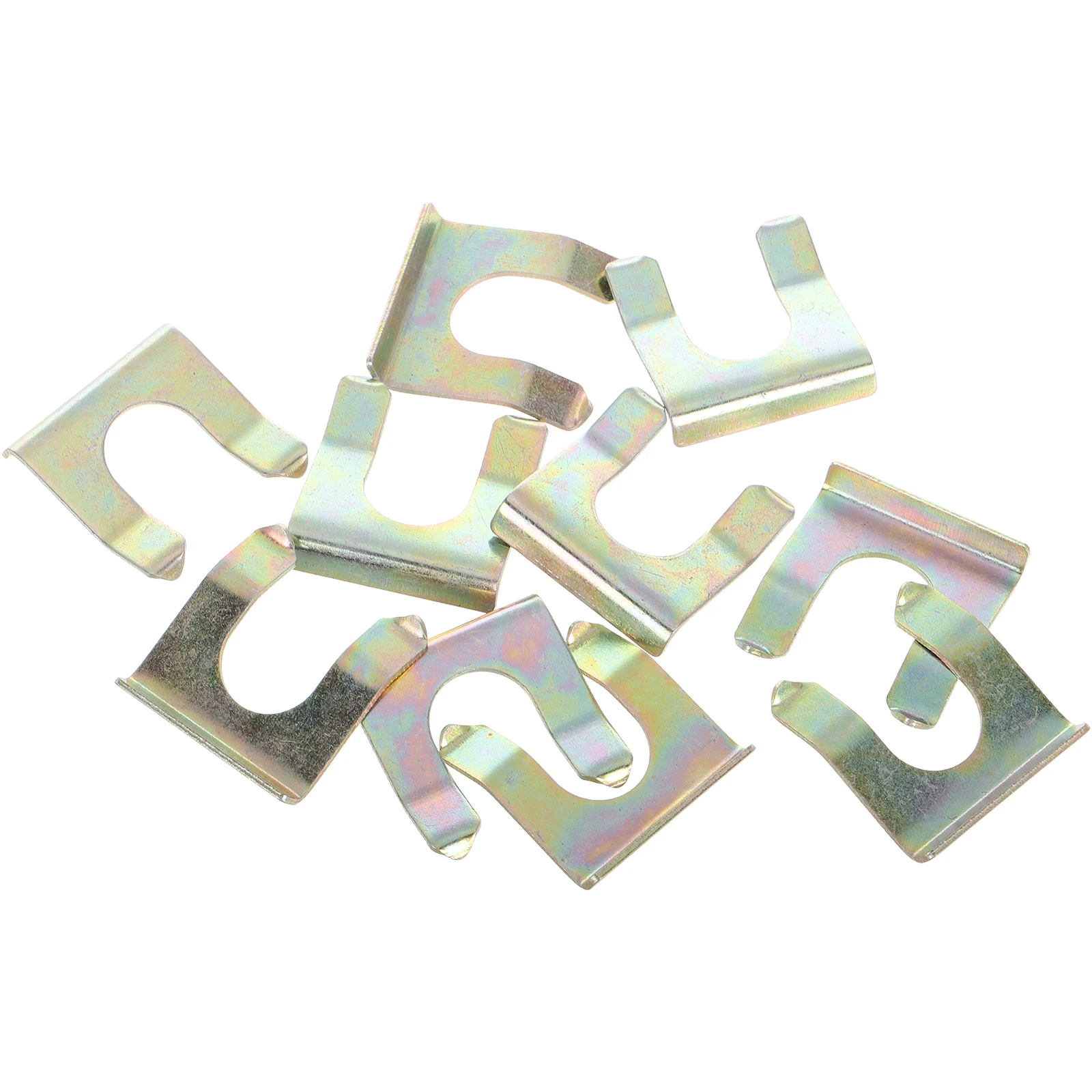 

10 PCS Brake Tube Corrector Caliper Fixing U-clip Iron Clamps Positioning