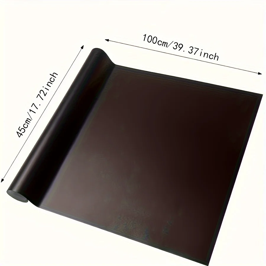 1 لفة ورق حائط من الفينيل ذاتي اللصق قابل للفصل، خمسة أنواع من الطباشير الملون، مناسب للمكاتب والمدارس والمنازل