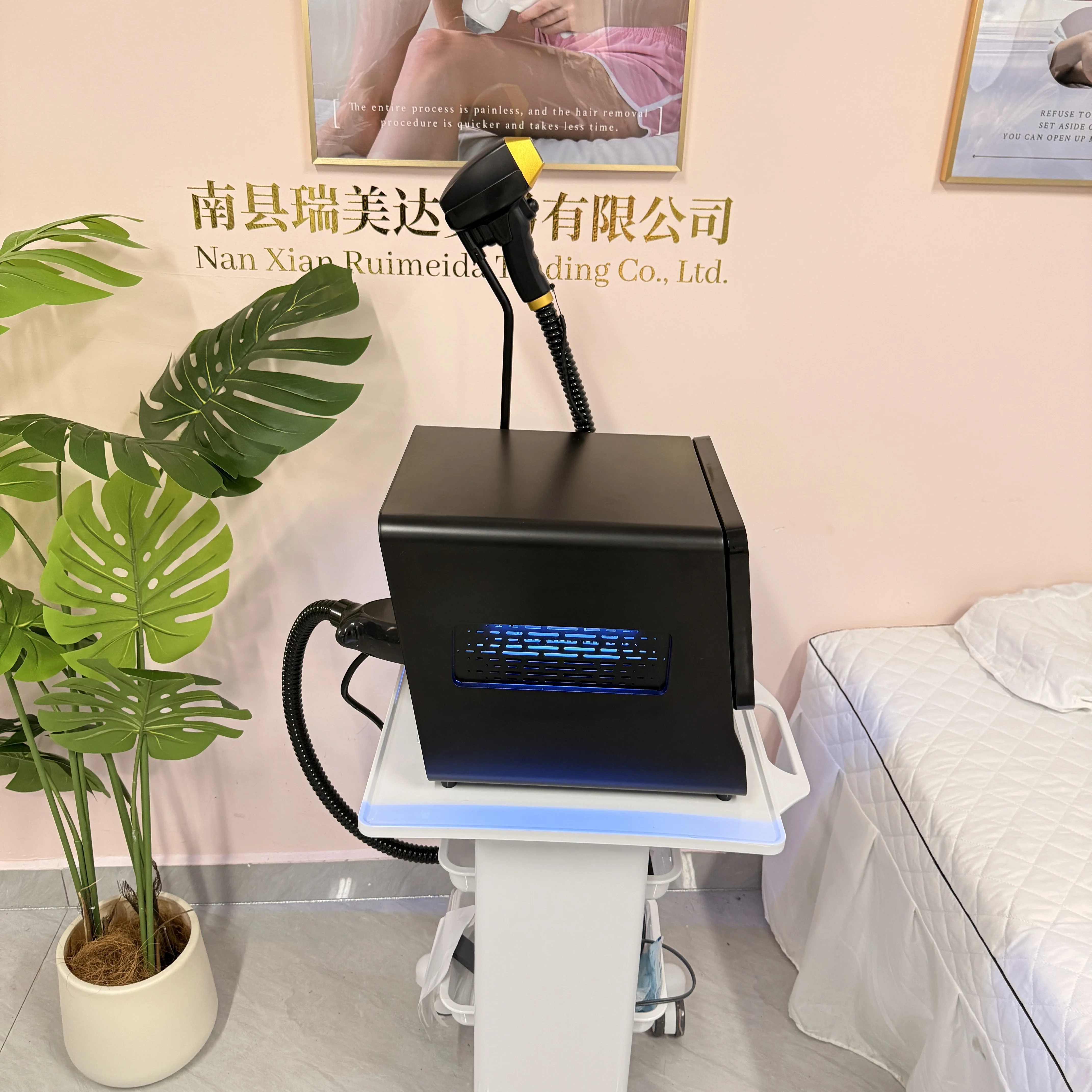 

NEW 10 Bar 808NM Diode Laser Hair Removal Machine 4 Wavelength Customized 4000W High Power ICE Platinum Alexandrite Painless