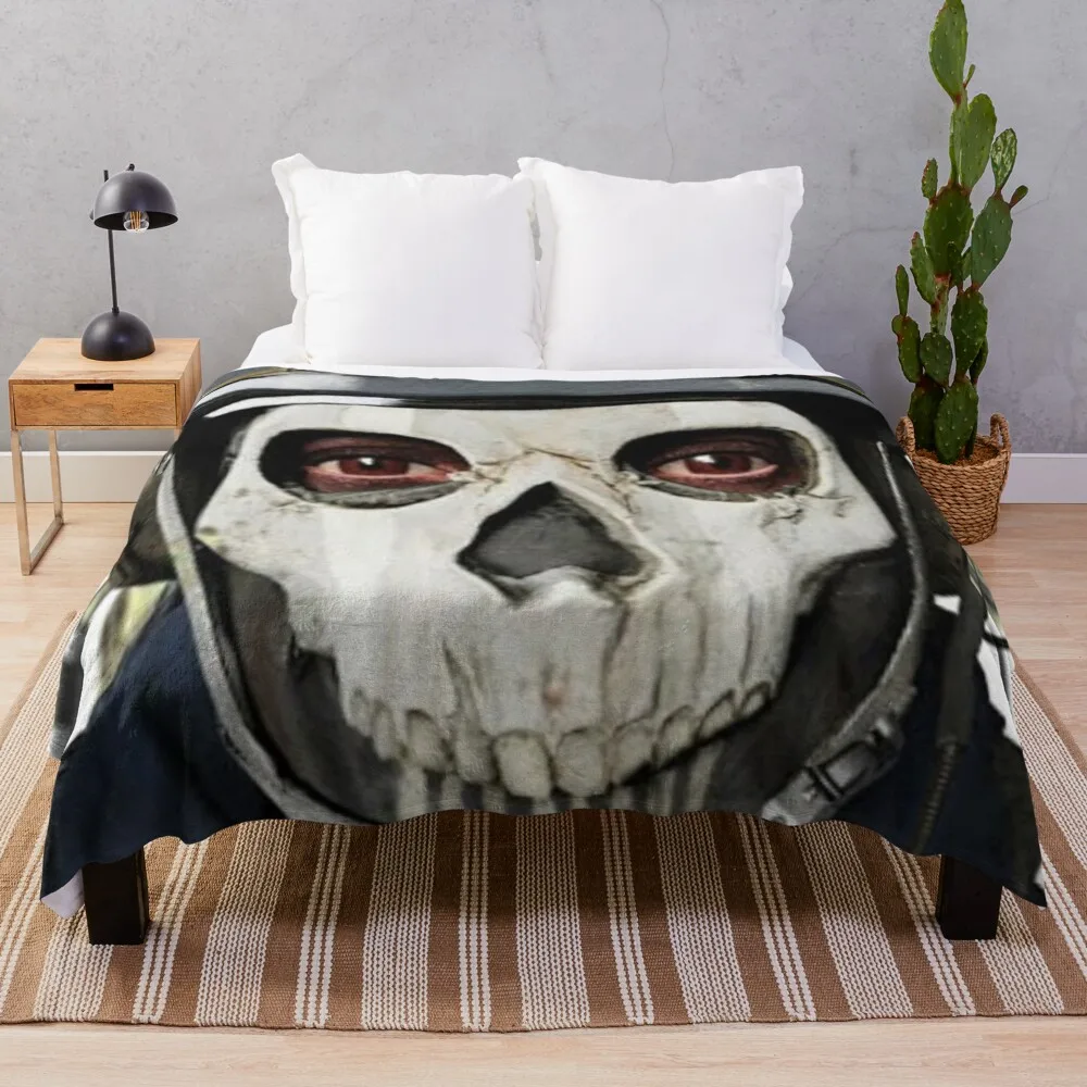 Silly Ghost COD Throw Blanket Tourist Blanket Giant Sofa Blanket Decorative Bed Blankets