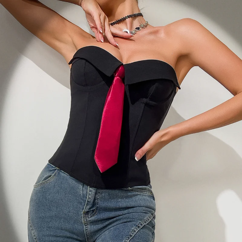 Sexy Bustiers Women Camis Underbust Bra Woman Clothes Faja Casual Bustier Ladies Crop Tops Blusa Lingerie Ropa Mujer Streetwear
