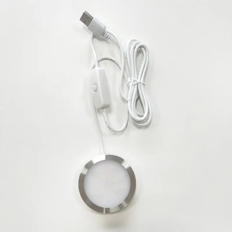 652F Modern USB Power Table Lamp Cabinet Puck Light 5V3W LED For Dorm Rooms Motorhome Sport Lamp