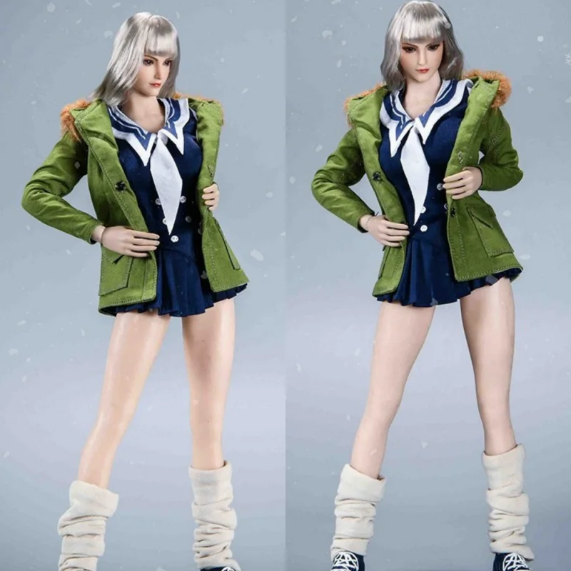 

Spot Vstoys 21xg69 1/6 зимняя комбинированная резьба по голову для девочек Jk, одежда, обувь, женский набор солдат, детские подарочные игрушки