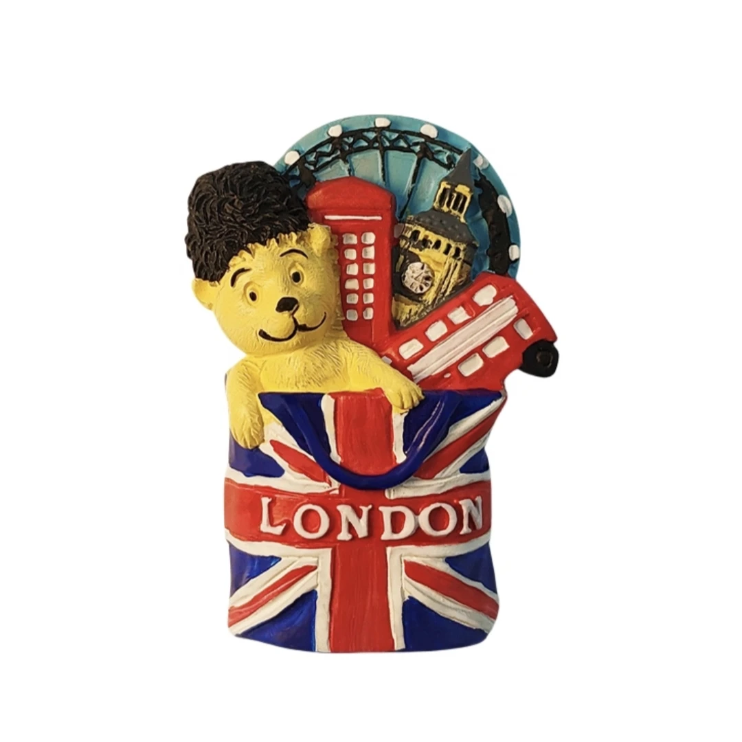 Europe UK England London 3D Fridge Magnets Tourism Souvenir Refrigerator Magnets Sticker Collection Handicraft Decoration