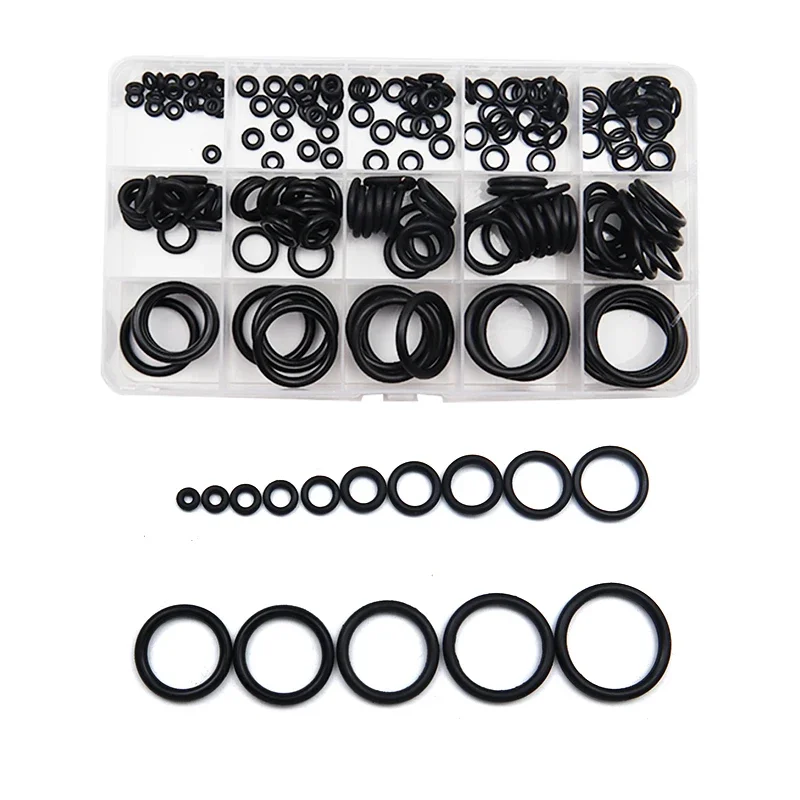 200-225PCS O Rings Rubber Sealing O-rings Nitrile Washer Seals Damper Waterproof Repair Rubber Assortment Kit set