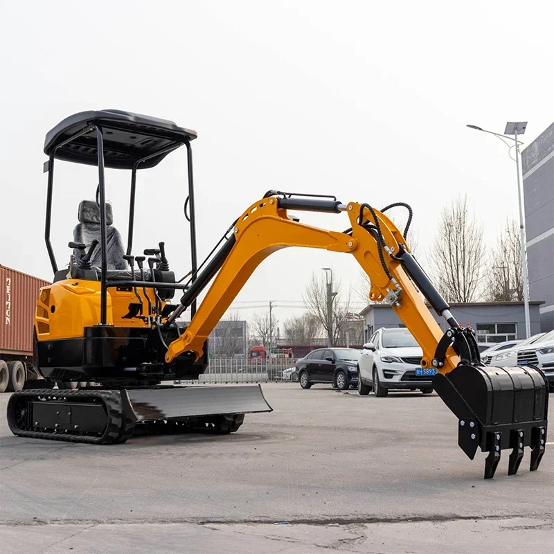 Free Shipping 1 Ton Mini Excavator 1.5 Ton Micro Mini Digger Small Hydraulic Crawler Mini Excavator 2 Ton for Sale