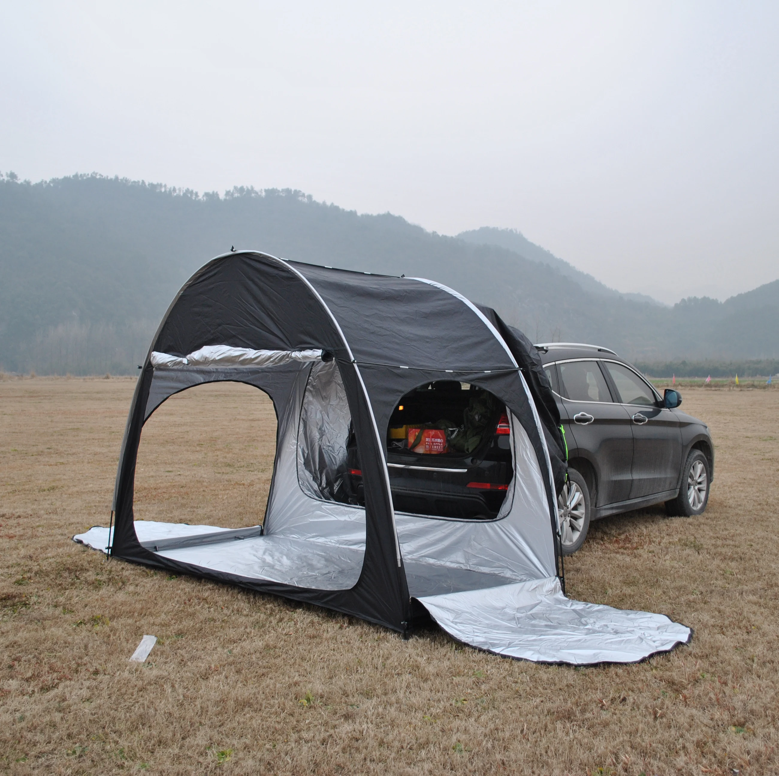 CZX-557 Car Awning Sun Shelter tent,SUV Rear Tent,Portable Waterproof car rear tent can be used as bike tent or storage tent