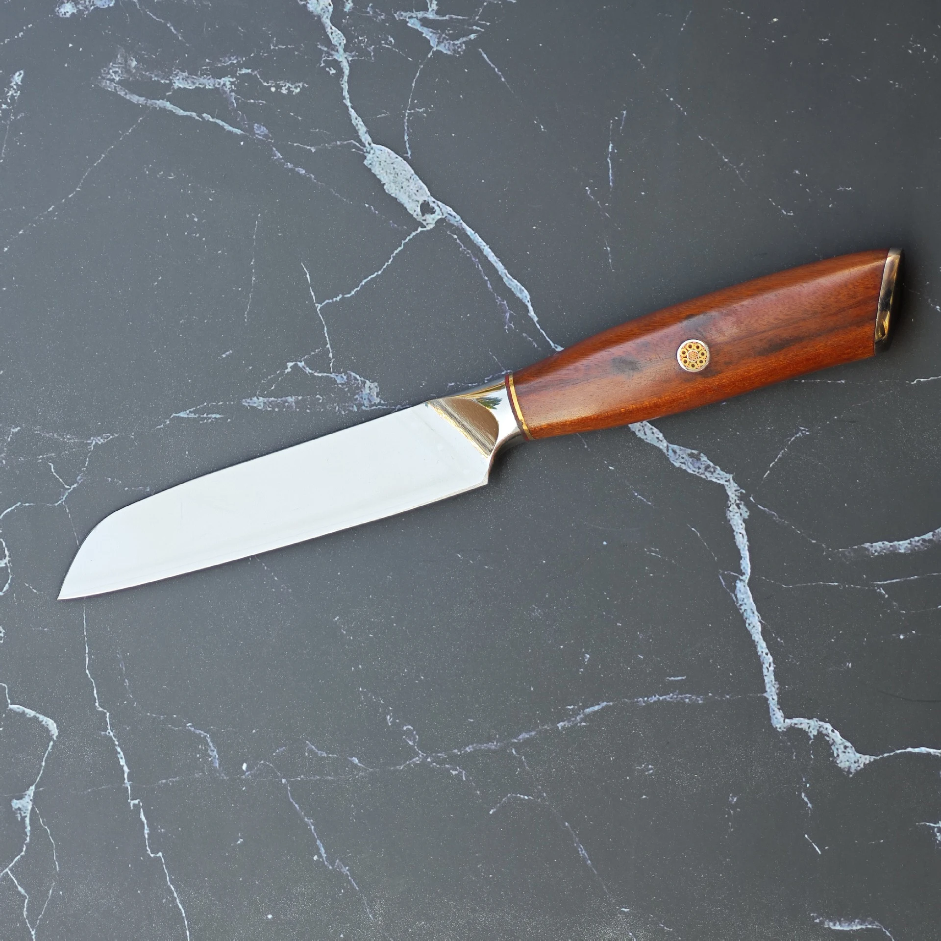 

4.7 Inch Utility Knife Welding M390 Steel Blade Wood Handle Sharp Cleaver Santoku Slicing Paring Kitchen Knives Cooking Tools