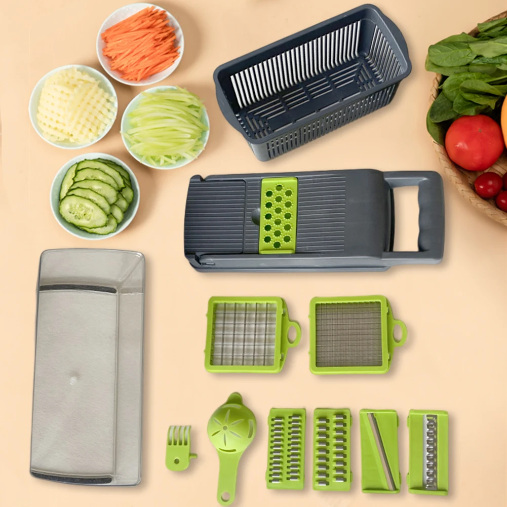 Manual Multifunctional Vegetable Chopper Onion Chopper Handle Food Grate Food Chopper Kitchen Vegetable Slicer Dicer Cut