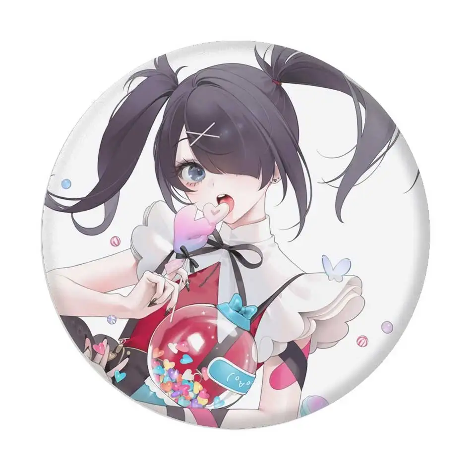 58mm Cartoon N-needy Girl Overdose Cute Enamel Pin Clothing Bag Accessories Brooch Cartoon Science Fiction Badge Gift Collect