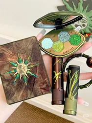 Girlcult Chameleon Dreamland  Eyeshadow Palette Mirror Lip Glaze Eyeliner Glue Pen Flowing Firefly Causing Grass Green