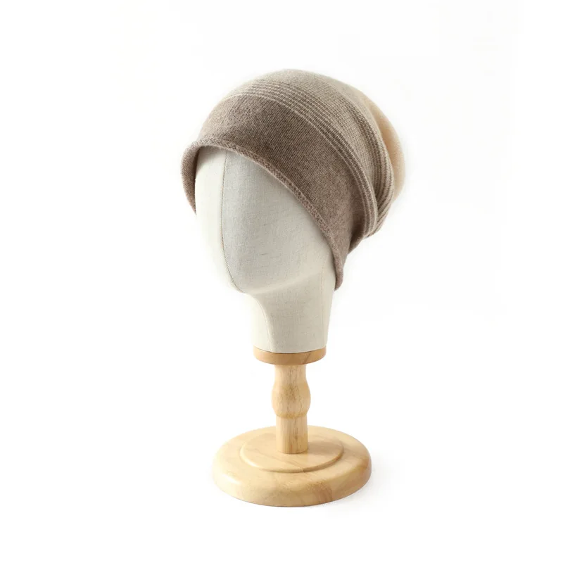 

Head Cap Hugger Toque Stocking Watch Merino Wool rolled-edge Knitted Woolen Hat Women Warm Autumn Winter 2M72