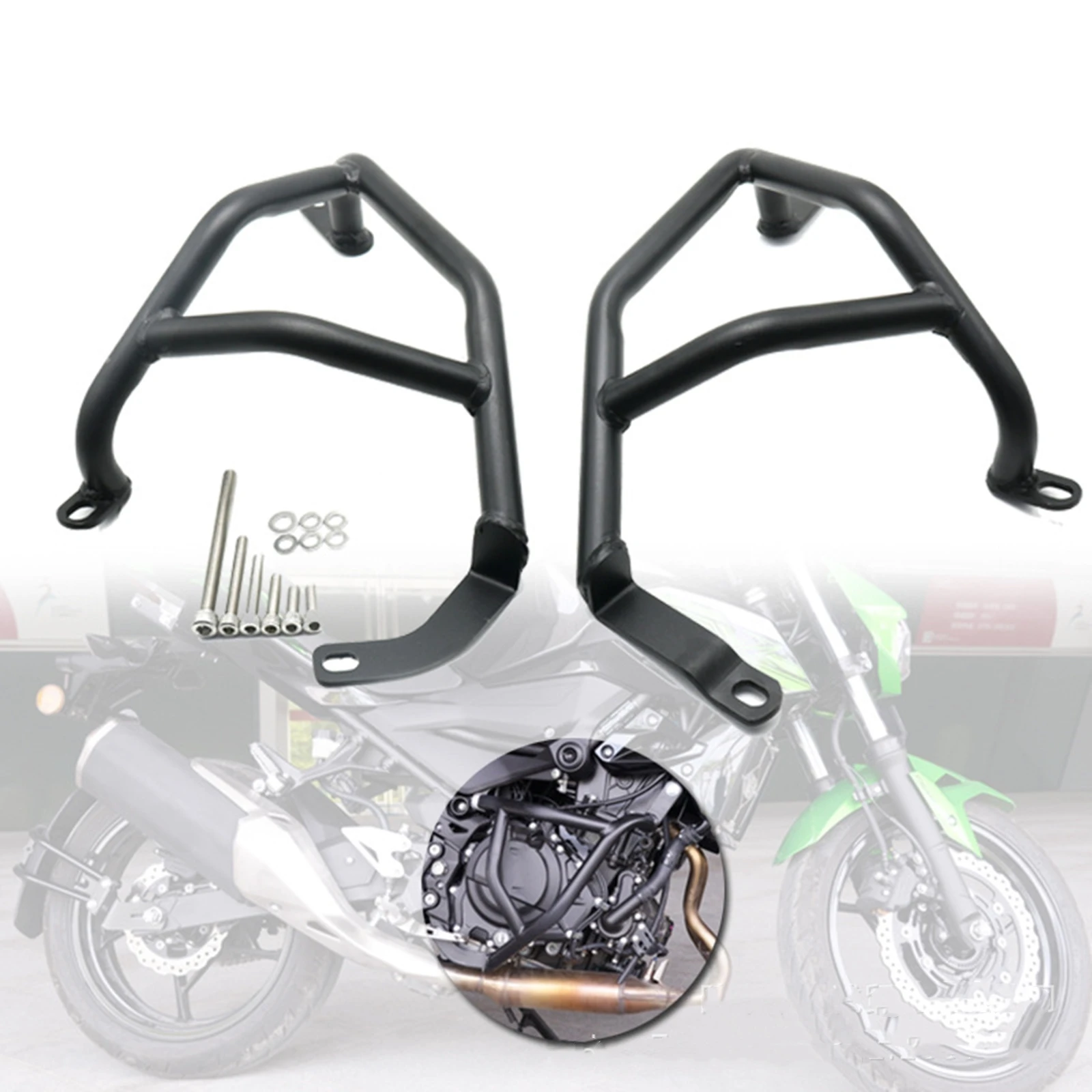 

Motorcycle Engine Guard Crash Bar Motorbike Frame Protector For Kawasaki Z400/Z250 2018 2019 2020 2021 2022 2023