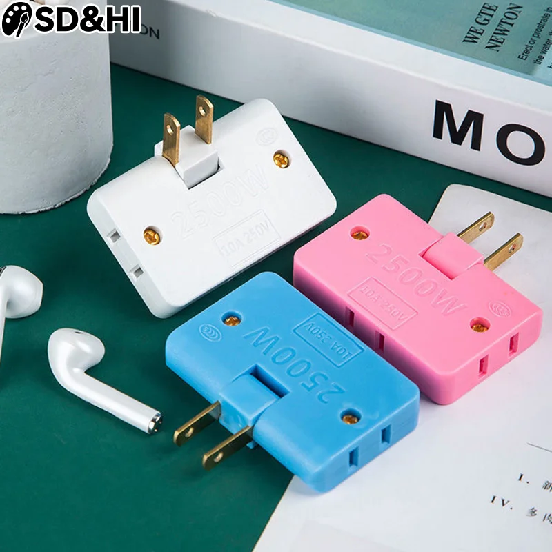 Extension Plug Adapter Rotatable Socket Converter Power Outlet Electrical Plug Slim Multi Plug Socket Durable Power Socket