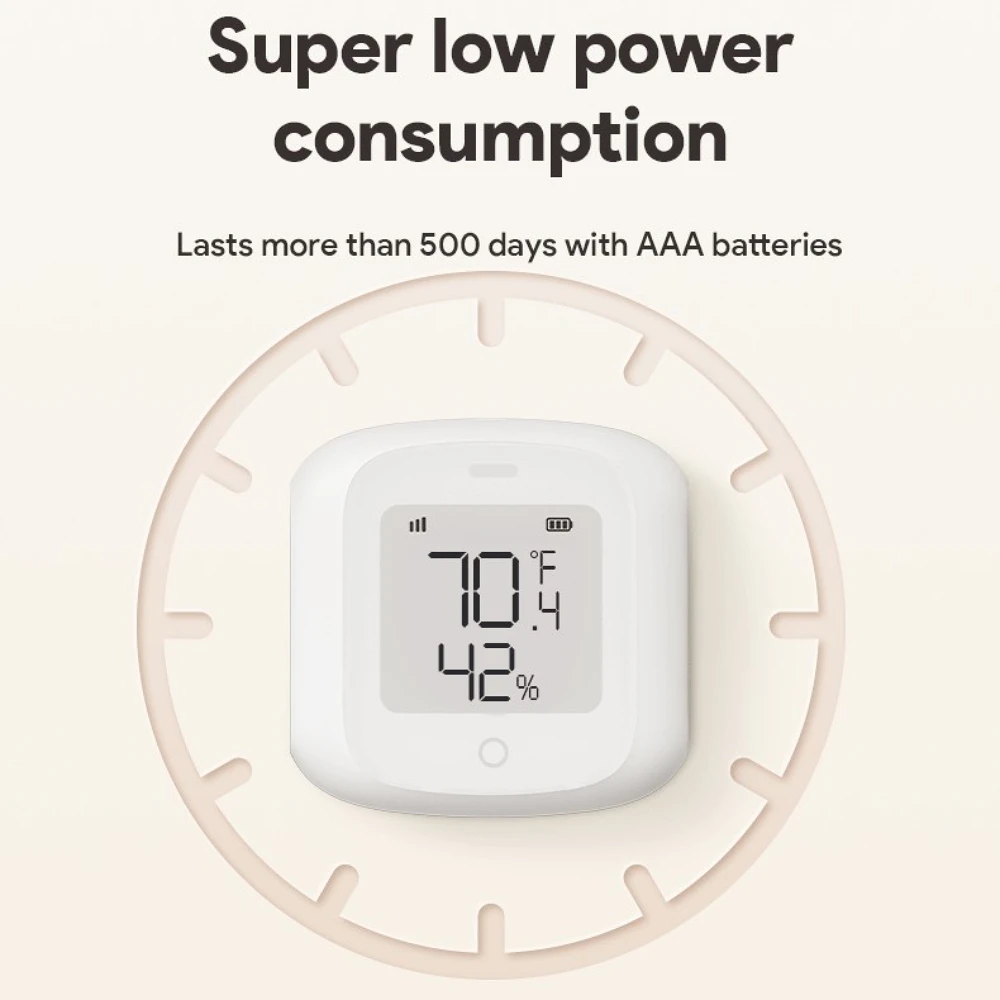 Aubess-Sensor de temperatura y humedad Zigbee/WiFi, Detector de termómetro para el hogar inteligente a través de la aplicación Tuya Smart Life,