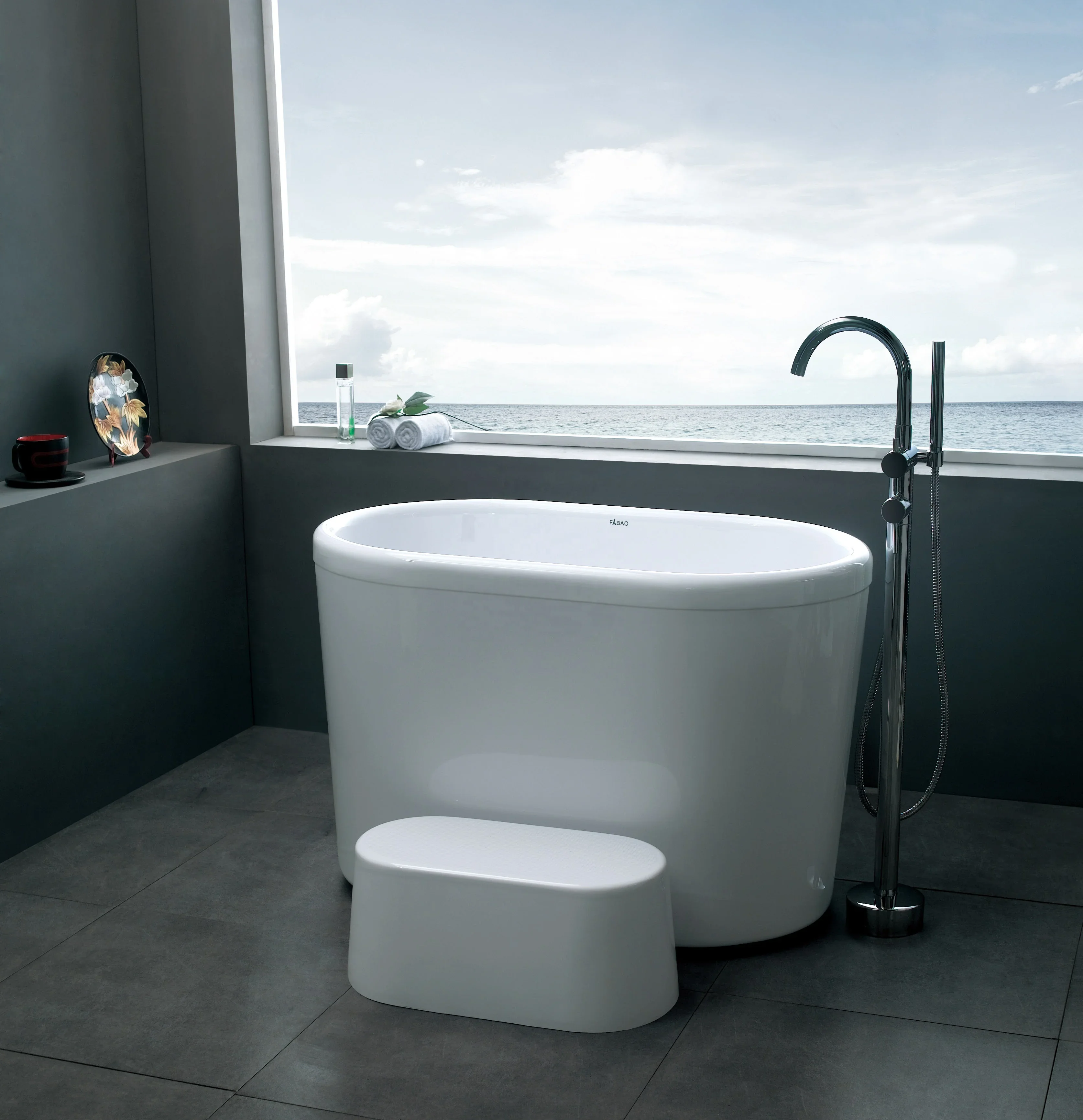 Bathroom Bathtub,Small Bathtub Size Modern Freestanding Soaking Round Bathtubs Sizes For One Person Baths