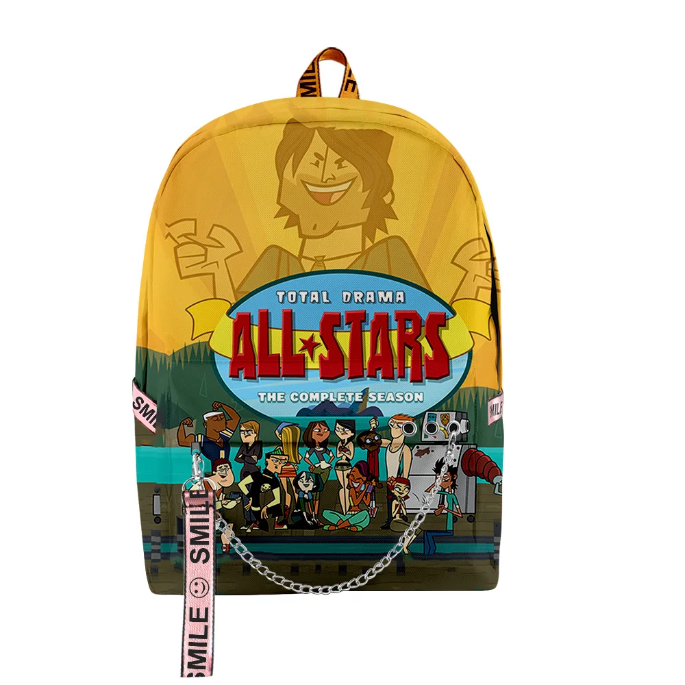 Harajuku Popular Funny Total Drama 3D Print Student School Bags Unisex Oxford Waterproof Notebook multifunction Travel Backpacks