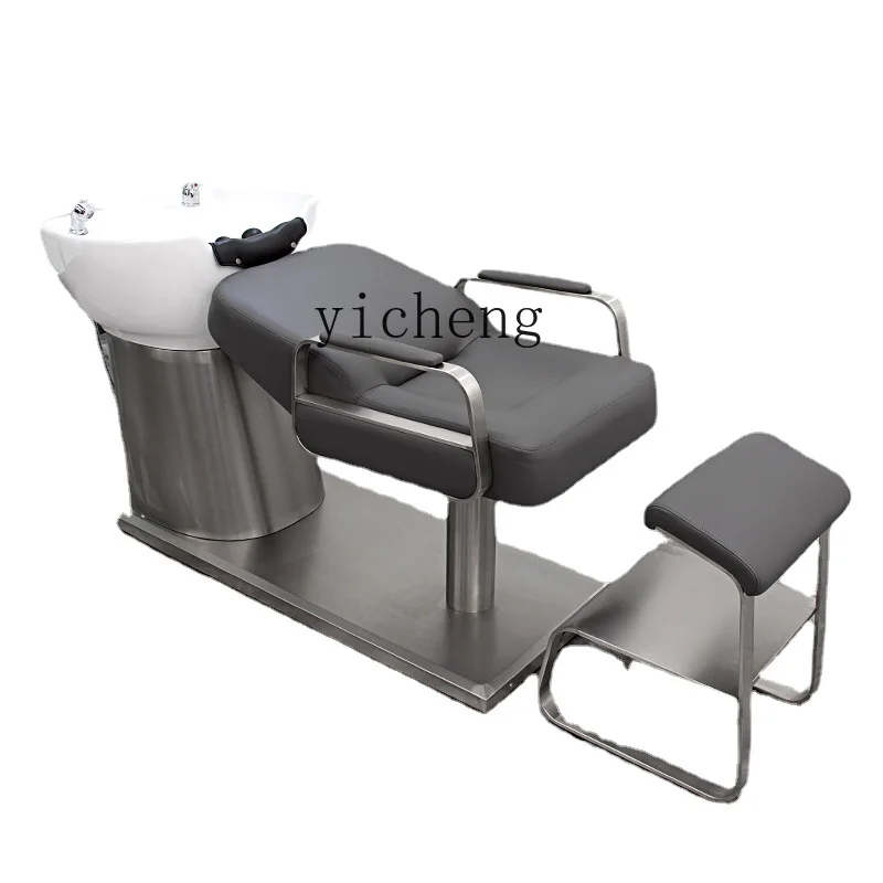 

Zk Shampoo Chair Silicone Headrest Hair Saloon Dedicated Hair Salon Hairdressing Belt Water Heater Half Lying