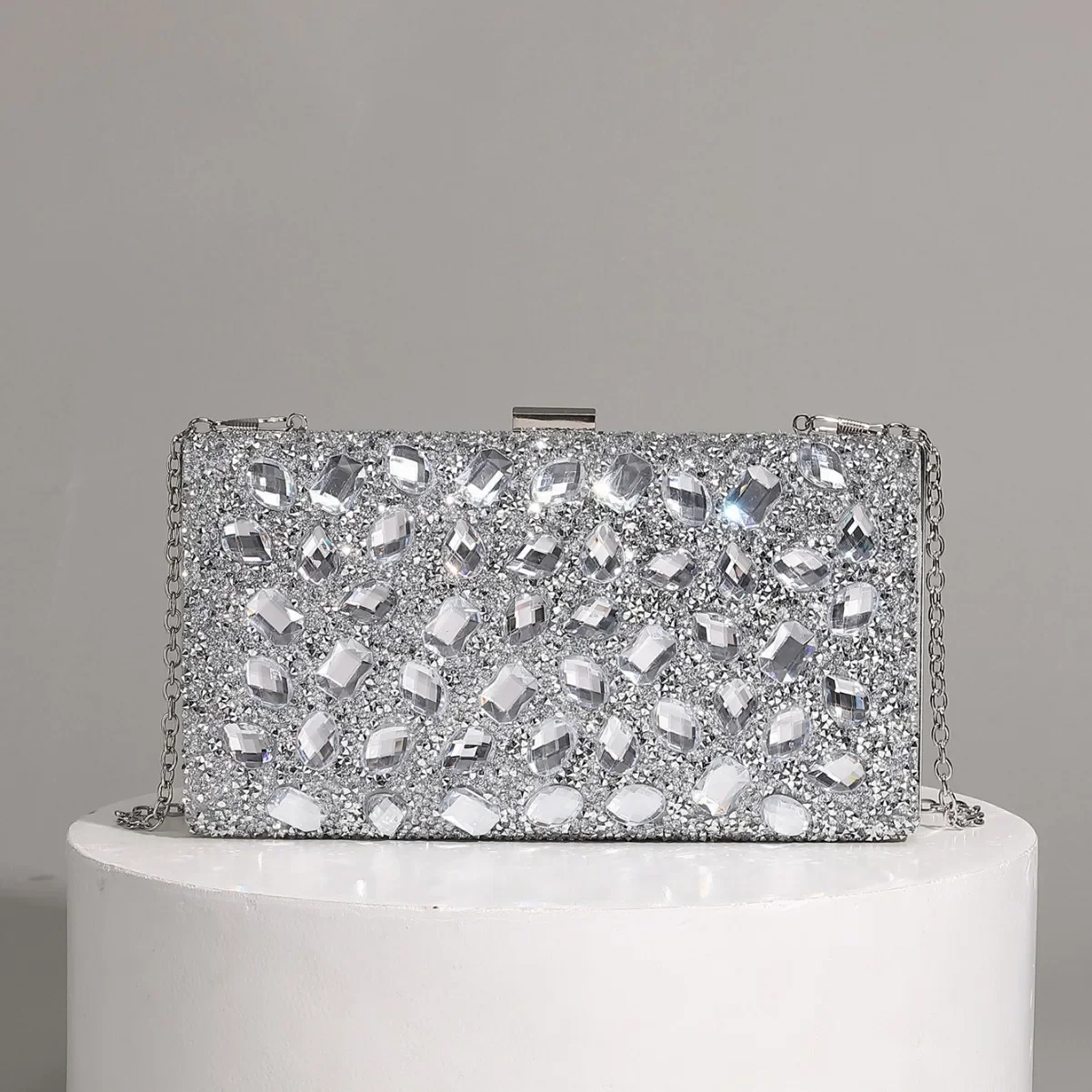 Dinner Clutch Rhinestone Premium Evening Chain Bag Box Bag