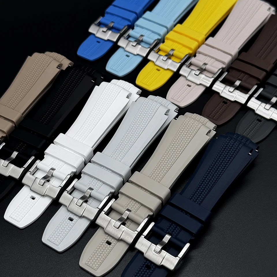 

Women Men Black White Grey Silicon Watch Bands 20mm Silicone Watch Strap for Omega Swatch Moonswatch