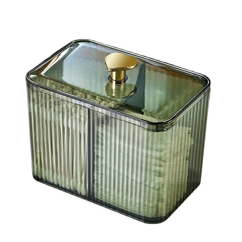 투명 면봉 보관 상자 데스크탑 방진 메이크업 제거 면 립스틱 화장품 보관 조직