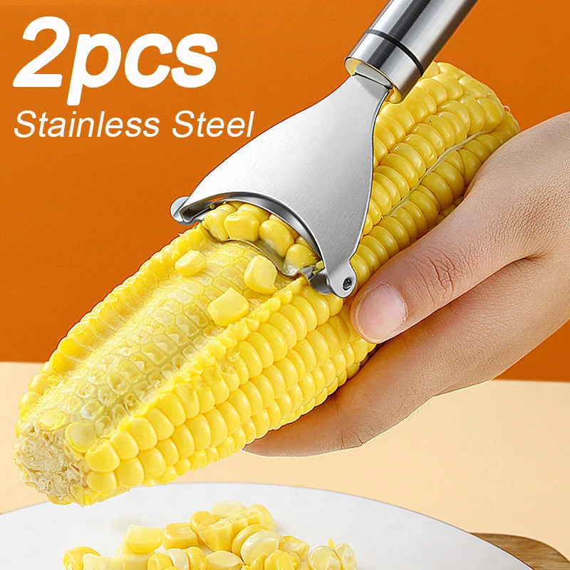 Stainless Steel Corn Pelling Tool Manual Corn Thresher Corn Kerneler Peeler Fruit Vegetable Tools Kitchen Gadgets Accessories