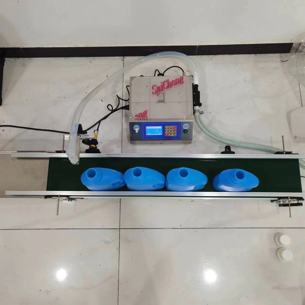 Laundry Conditioner Shampoo Filling Machine Shower Filler Large Flow With Conveyor Belt Automatic Honey Paste Olive Oil