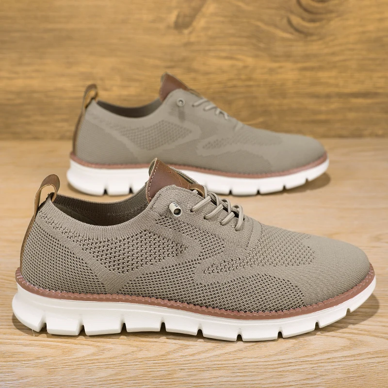 

YRZL Men Casual Sports Shoes Anti Slip Wear-Resistant Breathable Cushioning Color Blocking Design Versatile Casual Sports Shoes