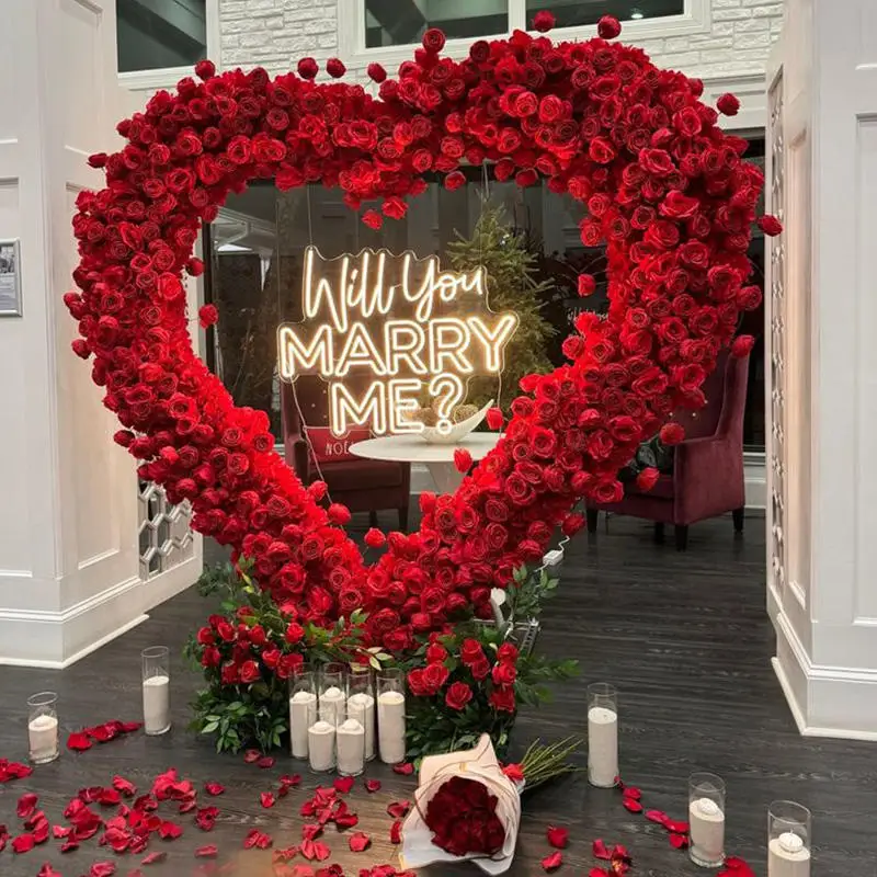Custom Wedding Design Led Neon Sign Party Wall Decoration Led Will You Marry Me Led Lighting up Sign for Your Ceremony Decor