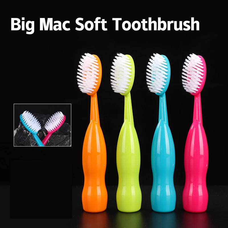 

Big Head Toothbrush Oral Care Deep Cleaning Oral Cleaning Soft Bristle Couple Manual Toothbrush Cute Teeth Brush