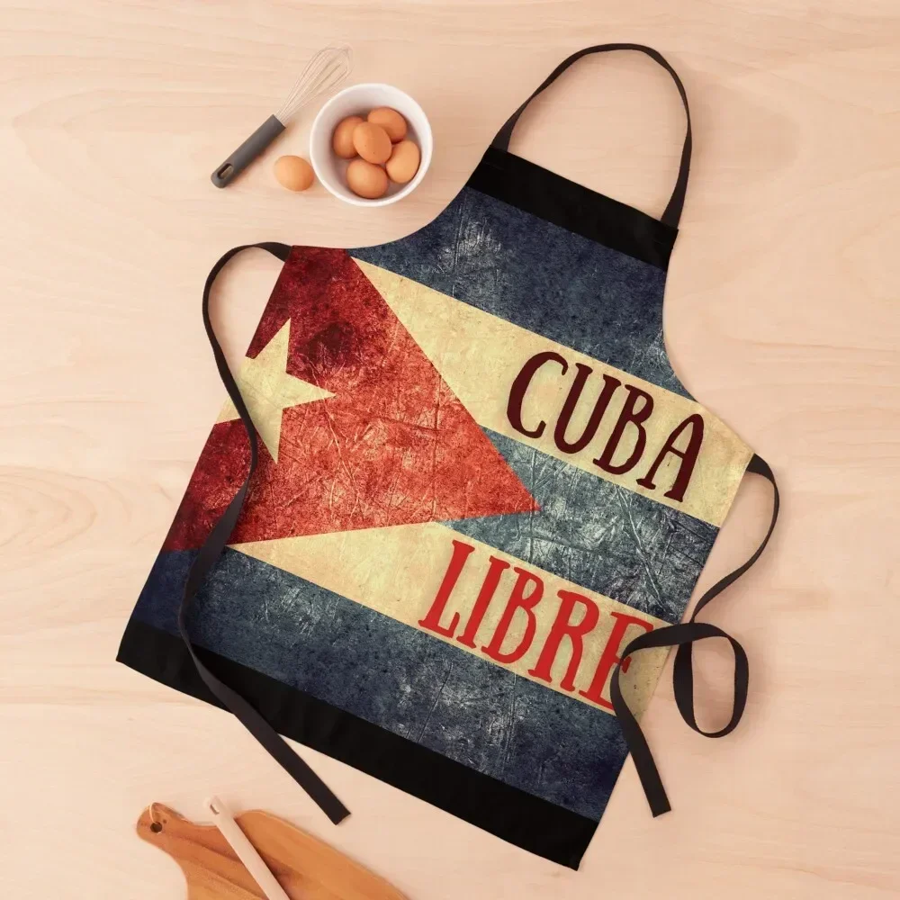 Cuba Libre Apron Waterproof Kitchen Women Apron