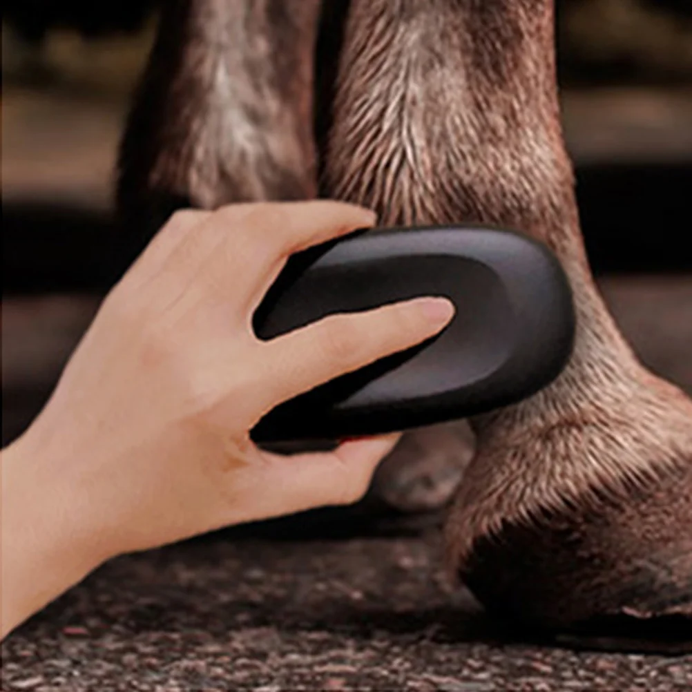 أداة إزالة شعر الحيوانات الأليفة، فرش حصان ممتازة، مقبض مريح، سهل التنظيف، متعدد الوظائف، فرشاة الماشية، مدلك الماشية #6