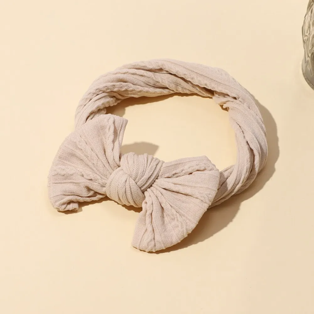 3Pcs/Lot Cable Knit Baby Headbands For Chlidren Elastic Baby Girls Turban Hair Bands Newborn Headwrap Toddler Hair Accessories