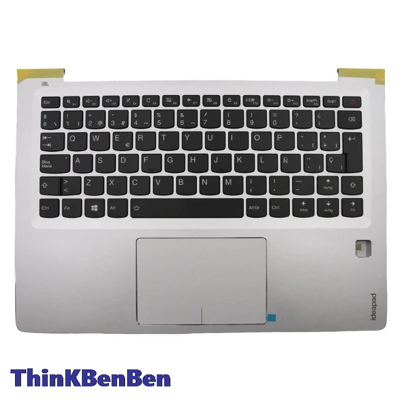 Funda superior plateada para teclado español, carcasa de reposamanos para Lenovo Ideapad 710S Plus 13 13ISK 13IKB 5CB0M09434