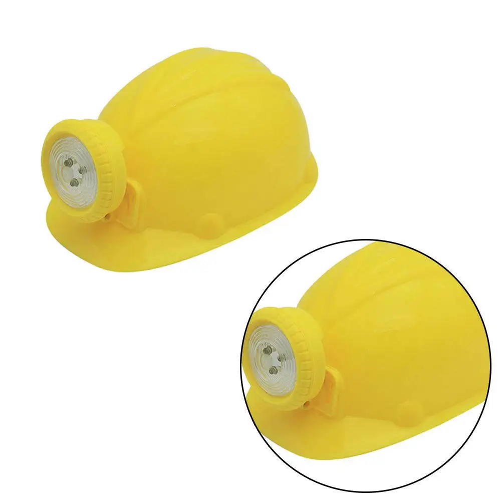 Kids Construction Hats 2 Pieces Preschool Educational Miner Role Play Costume Performance Props