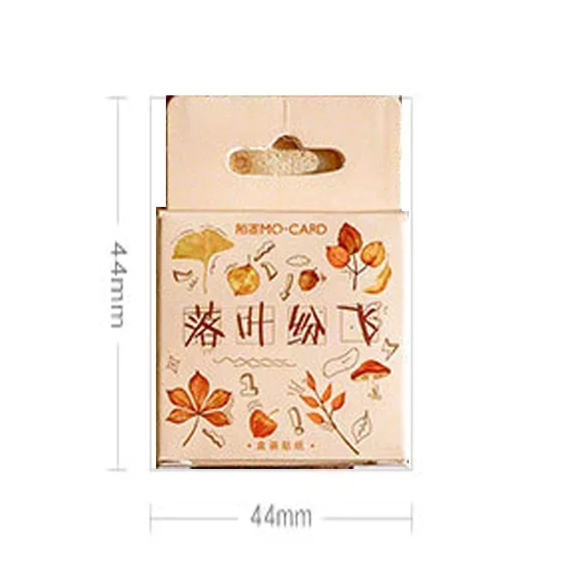 45/46 pezzi scatola adesivi kawaii mini animali fiori varietà stili diario etichetta di carta fatta a mano sigillo cancelleria decorativa fai da te 4 cm