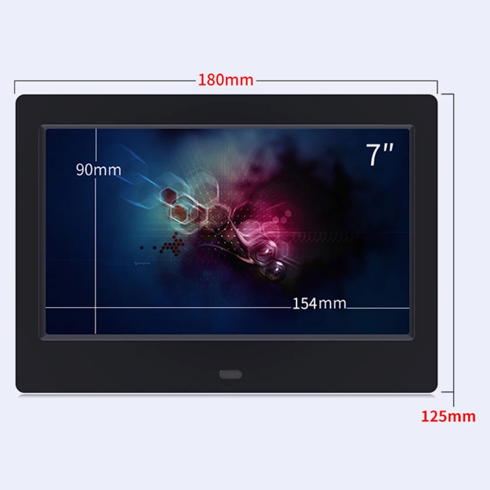 HD 디지털 사진 프레임 7 인치 프레임 전체보기 화면 비디오 사진 전자 앨범 지원 음악/비디오/사진 달력 시계 ﻿