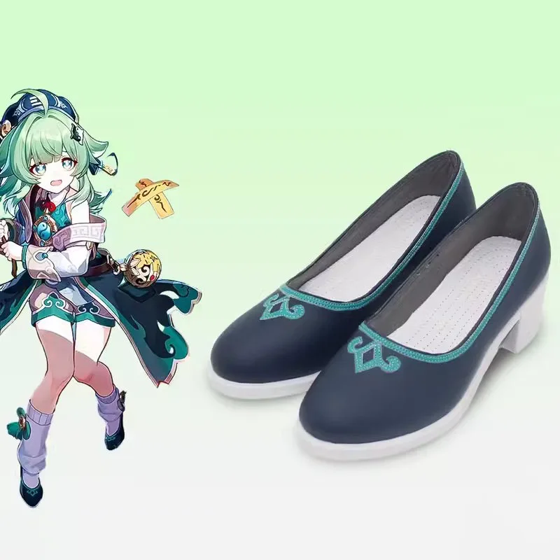 Spel Honkai: Star Rail Huohuo Cosplay Schoenen Vrouwen Meisjes Schoenen Faux Leren Hoge Laarzen Halloween Party Kostuum Rollenspel Prop