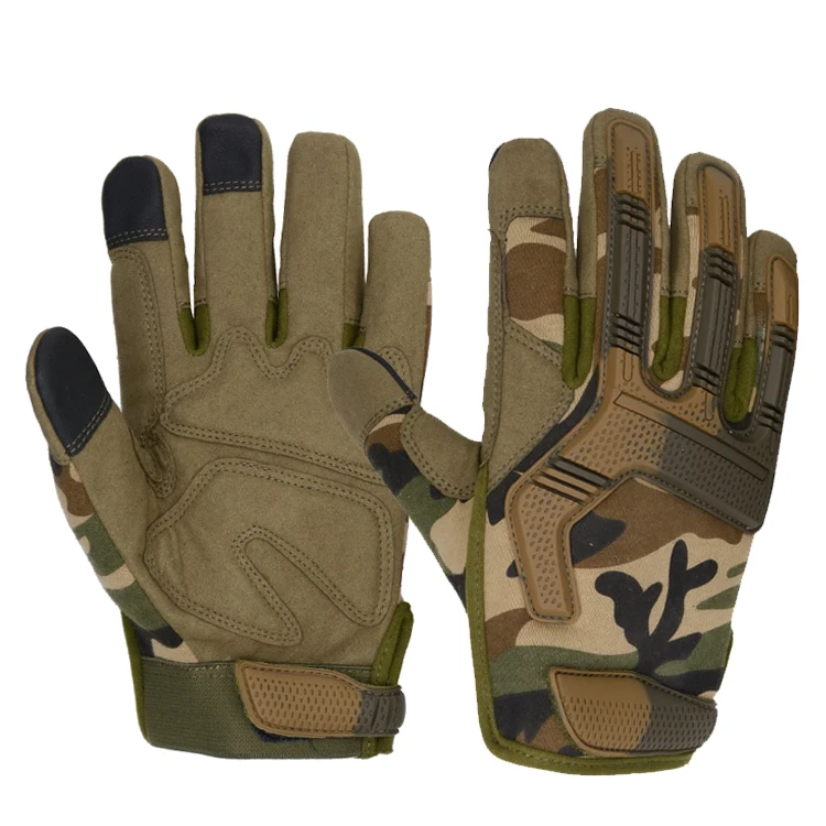 

90-day Window PRI Camouflage Pattern Leather Protective Gloves Hand Tactical Gloves