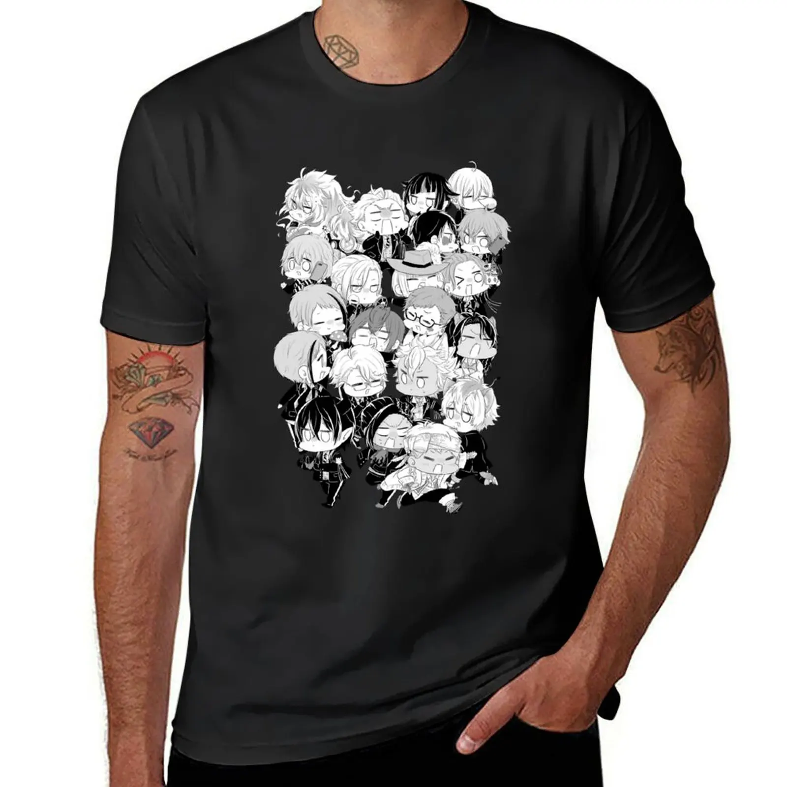 Twisted Wonderland t-shirt blanki wagi ciężkiej męskie graficzne koszulki anime