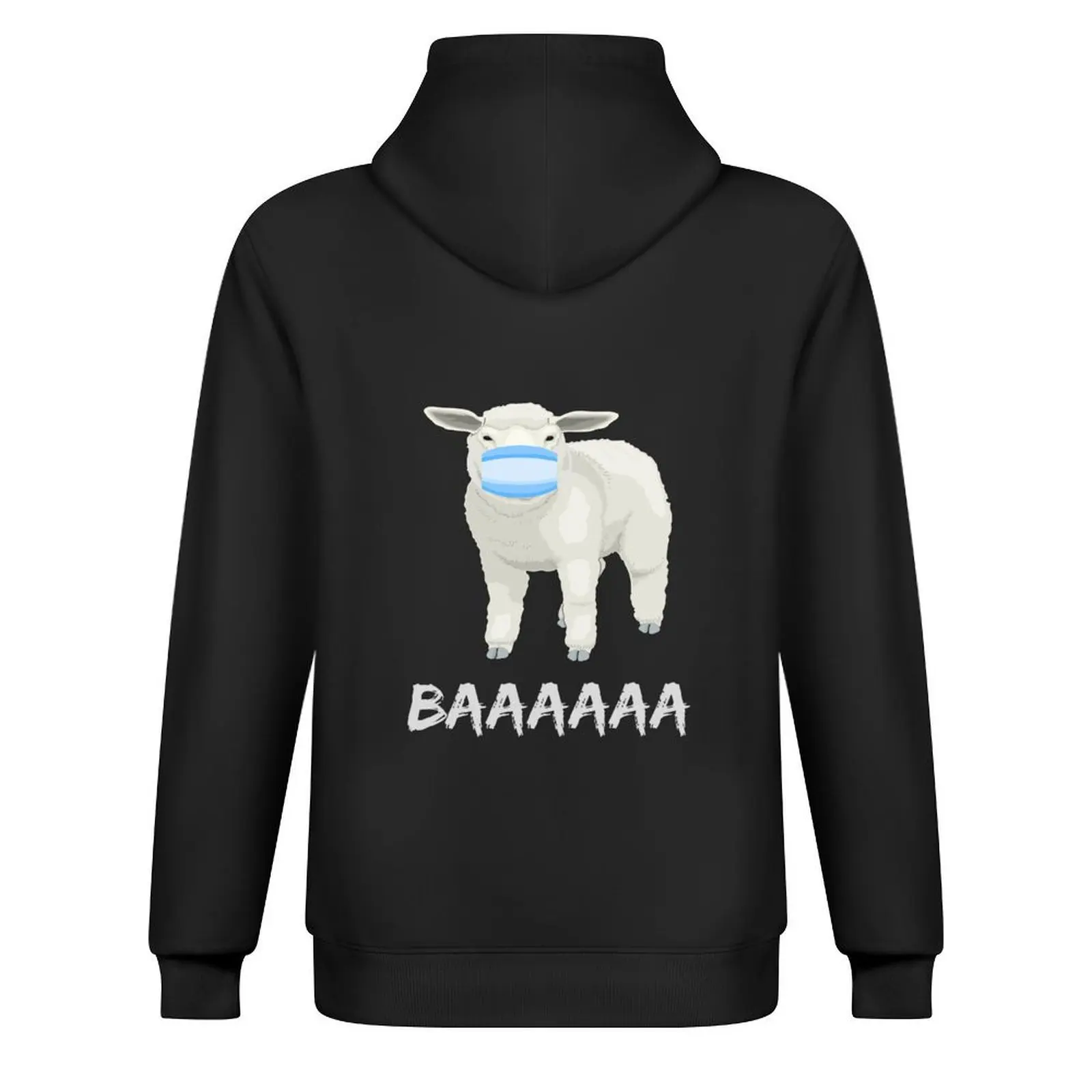 الأغنام أو الأغنام قناع مضاد للقناع أو قناع هوديي الرجال ارتداء الرجال قميص العرق ملابس الخريف الكورية مقنعين قميص رياضية #3